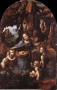 LEONARDO da Vinci Madonna in the cave oil painting
